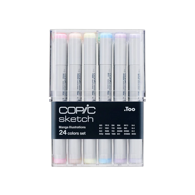 Copic® Sketch 24 Piece Manga Illustration Set