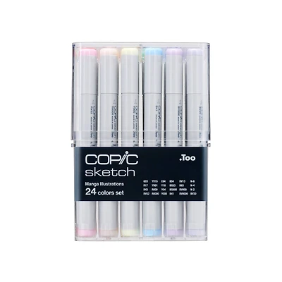 Copic® Sketch 24 Piece Manga Illustration Set