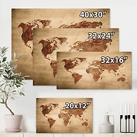 Designart - Ancient Map of The World VII