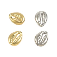 Silver & Gold Faux Shell Beads by Creatology™