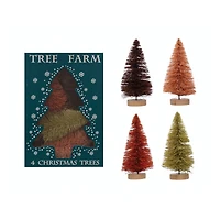 Hello Honey® 4.25" Sisal Bottle Brush Tree with Wood Base Set