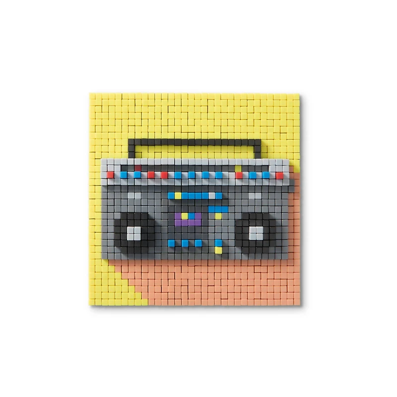Radio & Cassette Pixelated Brick Art Kit by Make Market®