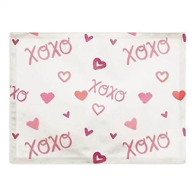 XOXO Pattern 18" x 14" Cotton Twill Placemat