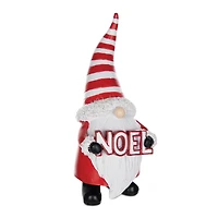 7.25" Santa Gnome Figurine Set