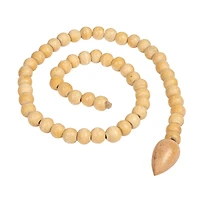 Hello Honey® Wood Bead Strand with Decorative Wood Bead Drop