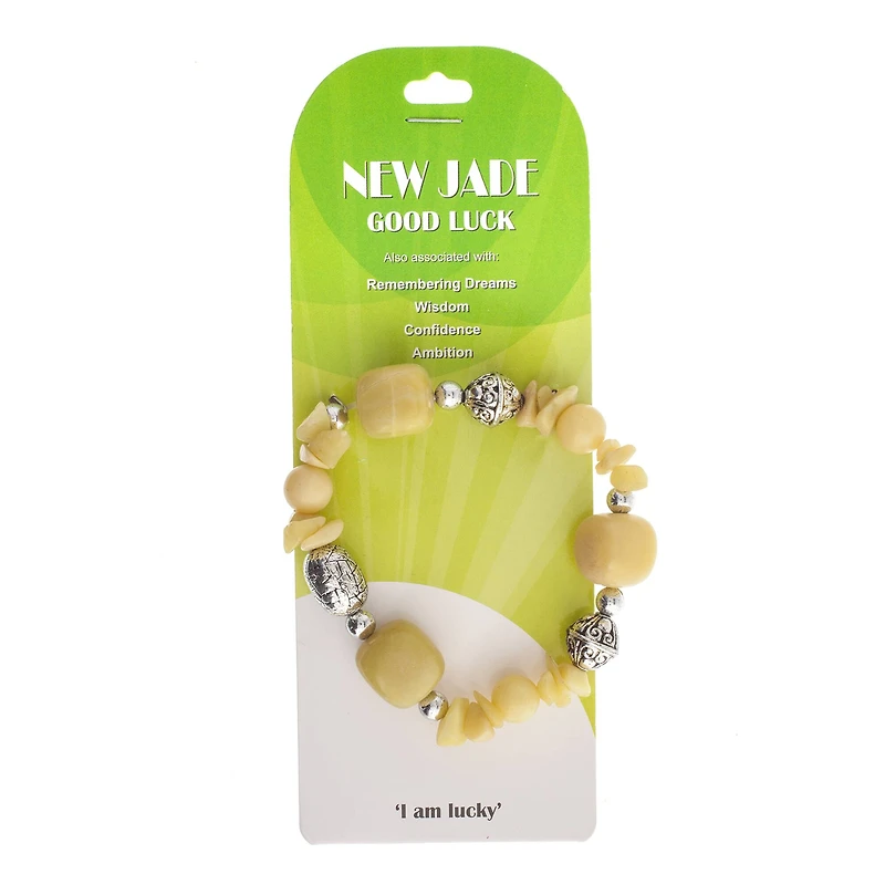 John Bead New Jade No.94 Natural Stone Stretch Bracelet