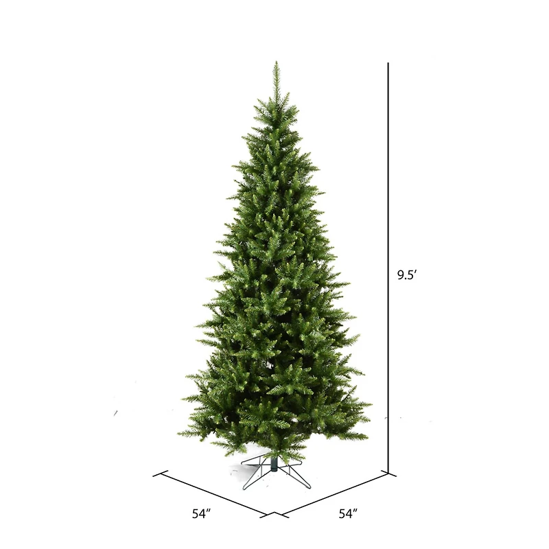 9.5ft. Unlit Slim Camdon Fir Artificial Christmas Tree