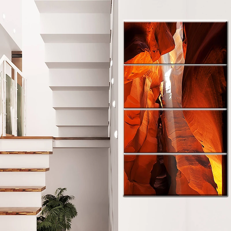 Designart - Antelope Canyon in Sunlight Rays
