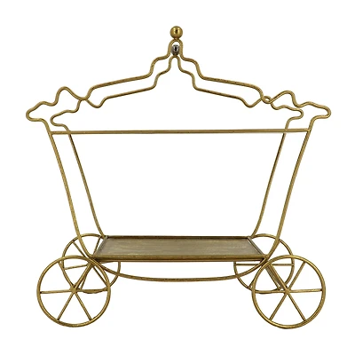 14.5" Gold Fairytale Carriage Wire Tabletop Décor by Ashland®