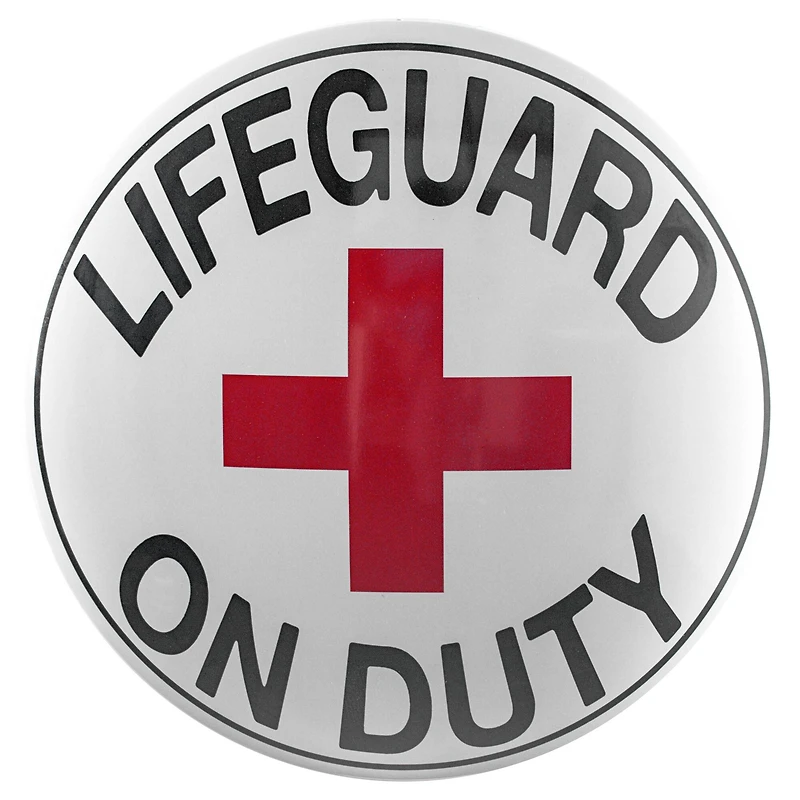 Lifeguard on Duty Dome Metal Sign
