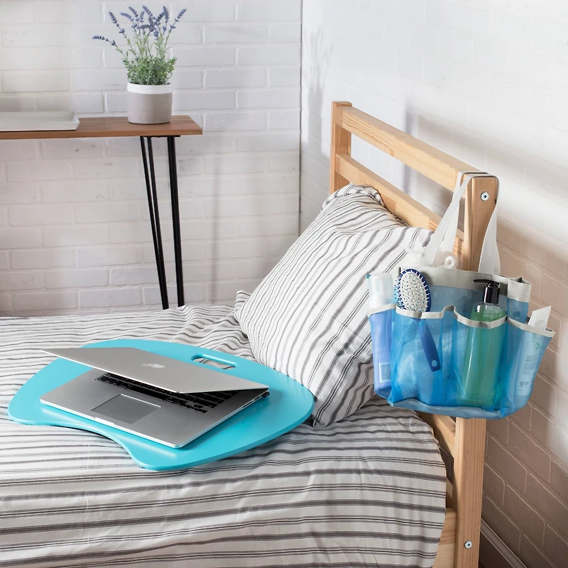 Honey Can Do Blue 6 Pocket Blue Shower Tote