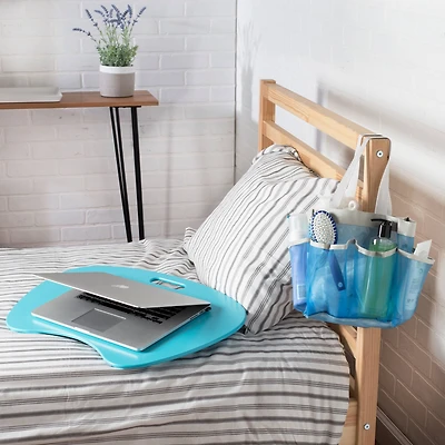 Honey Can Do Blue 6 Pocket Blue Shower Tote