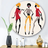 Designart - African American Women Silhouettes I