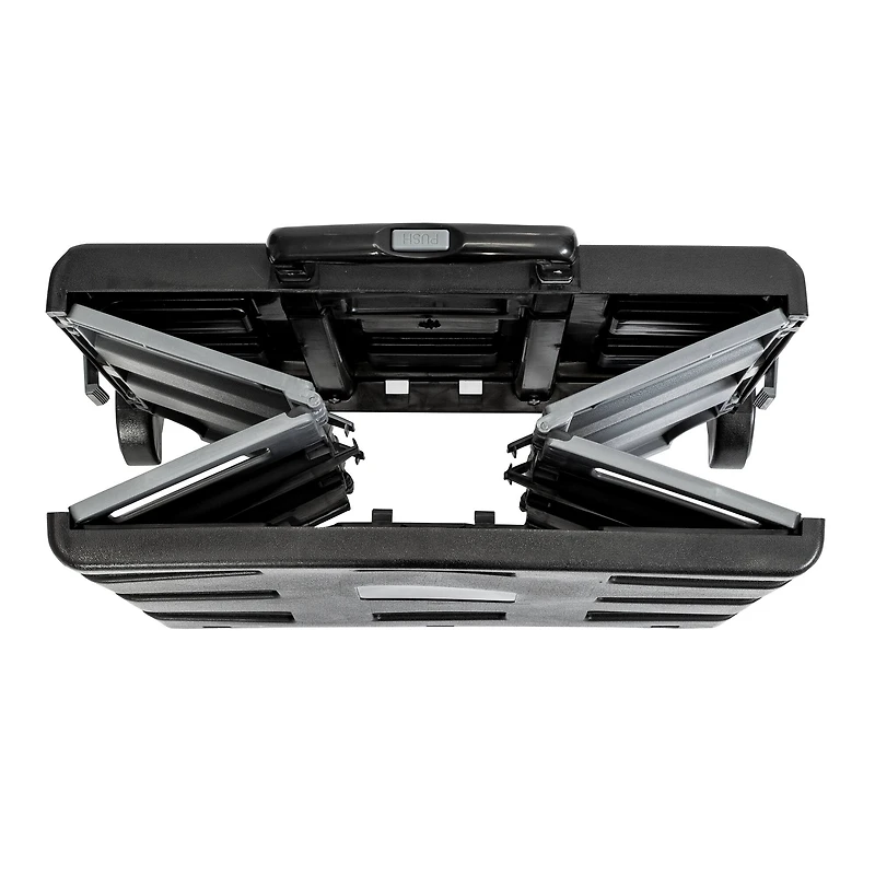 Honey Can Do Gray Fold-Up Rolling Storage Crate Cart