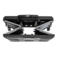 Honey Can Do Gray Fold-Up Rolling Storage Crate Cart