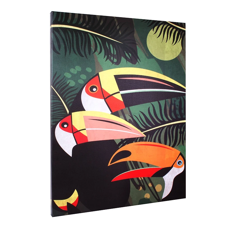 Toucan Birds Outdoor Canvas Art Print - 35"x35"