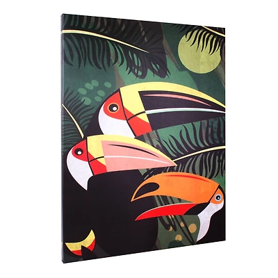 Toucan Birds Outdoor Canvas Art Print - 35"x35"