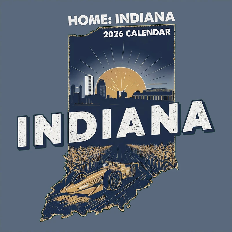 2026 Home: Indiana Wall Calendar
