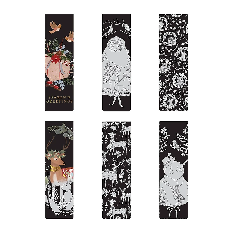 Brea Reese™ Woodland Holiday Scratch Art Bookmarks