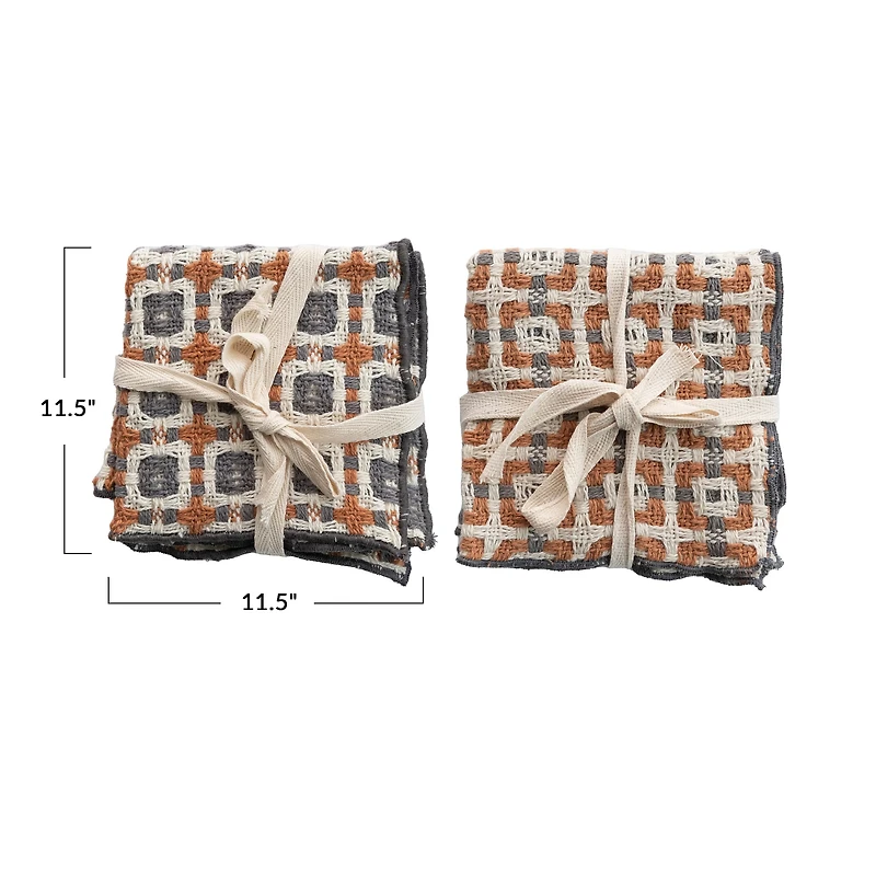 Hello Honey® Cotton Dobby Dish Cloths with Pattern Set