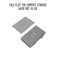 Honey Can Do Heather Gray Large Fabric Storage Bins with Handles, 3ct.