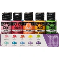 6 Packs: 10 ct. (60 total) FolkArt® Brights Multi-Surface Acrylic Paint Set