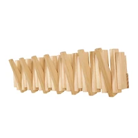 Brown Wooden Stick 7 Hanger Wall Hook