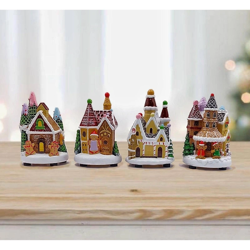 Wizardi 2" x 3" Christmas Village Gingerbread House