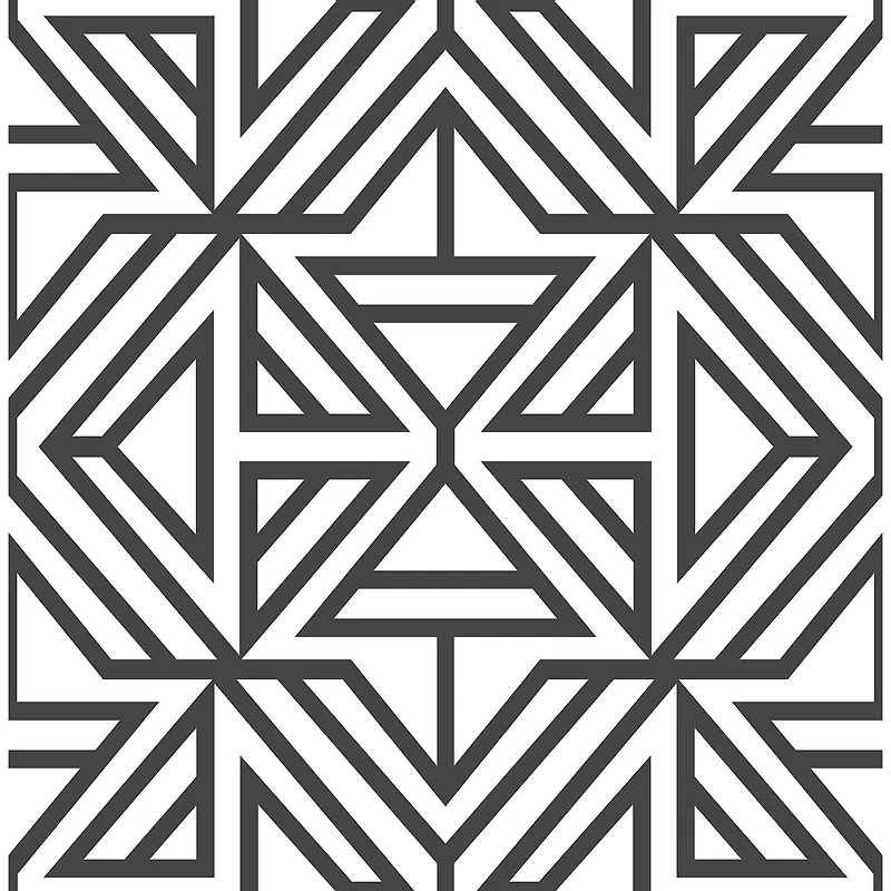 NuWallpaper Black Linear Peel & Stick Wallpaper