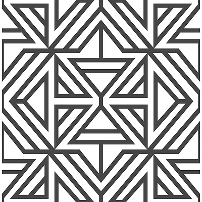 NuWallpaper Black Linear Peel & Stick Wallpaper