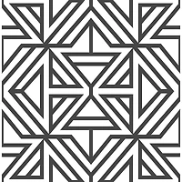 NuWallpaper Black Linear Peel & Stick Wallpaper