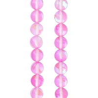 Pink Opal Glass Round Beads, 8mm by Bead Landing™