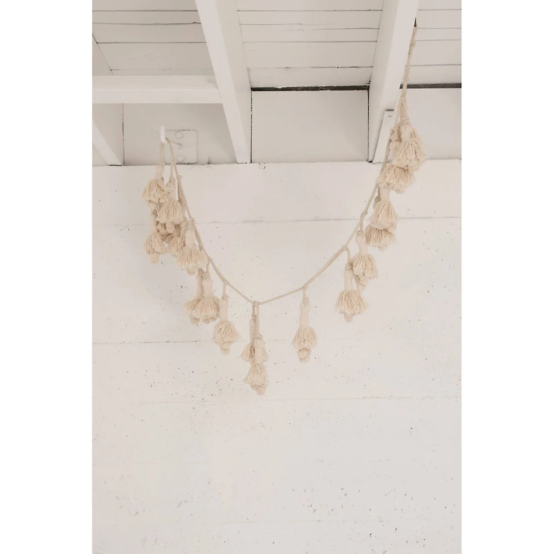 Hello Honey® 72" Handwoven Cotton Tassel Garland