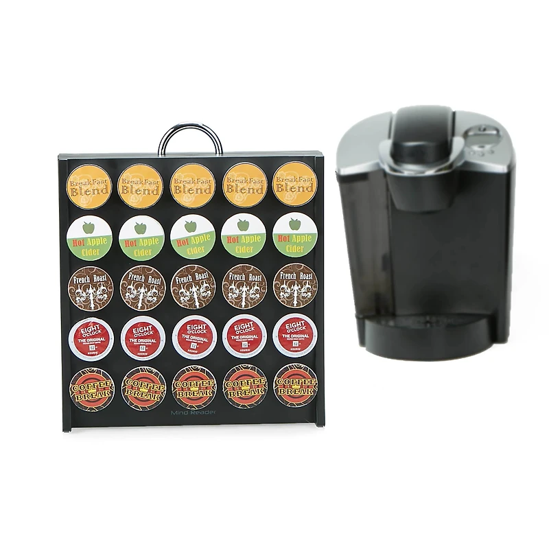 Mind Reader Black 50 Capacity Single Serve Coffee Pod Holder Storage Organizer