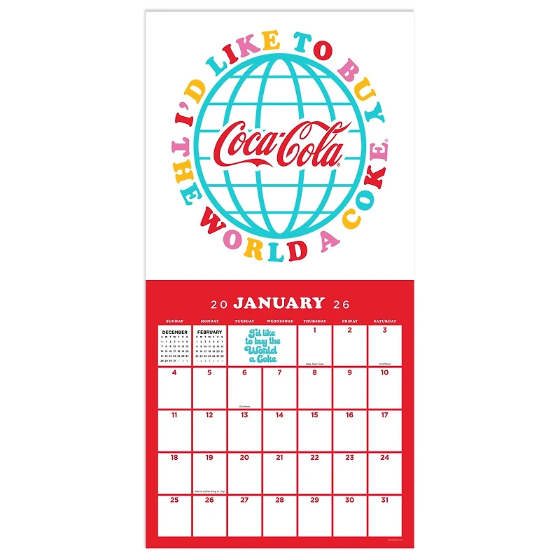 2026 Coke: Harmony Wall Calendar