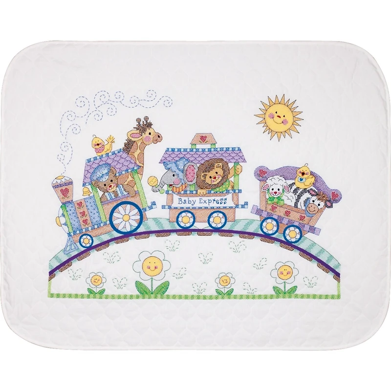 Dimensions® Baby Express Baby Hugs Quilt Stamped Cross Stitch Kit