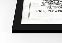 Easter Bunny Carrot Farm 5 16" x 20" Black Framed Print Under Plexiglass