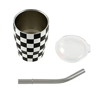 3oz. Mini Check Stainless Steel Insulated Tumbler by Ashland