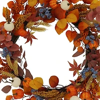 24" Fall Berry & Pumpkin Wreath by Ashland®