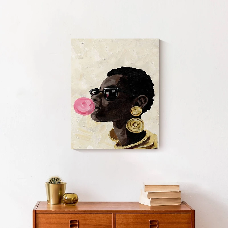 Blowing a Bubble 16" x 20" Canvas Wall Art