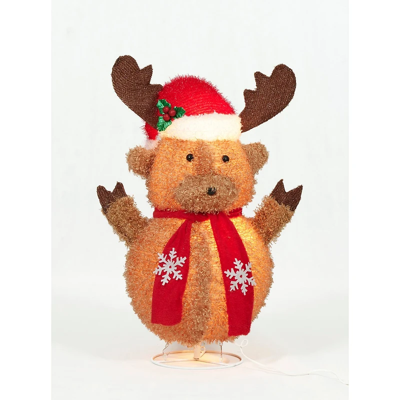 2.5ft. Pop-Up Fluffy Moose Sculpture