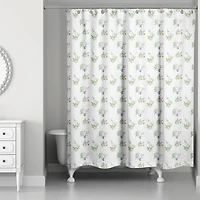 Spring Flower Bunches 71" x 74" Shower Curtain