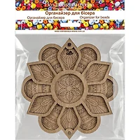 Wonderland Crafts 5.75" Mandala Bead Organizer with Transparent Cover