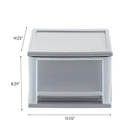 Iris® 17qt. Gray Stacking Drawer, 3 Pack