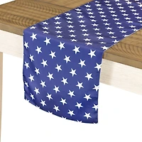 72" Blue & White Stars Patriotic Table Runner