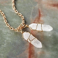 White Quartz Prism Pendants, 2ct. by Bead Landing™