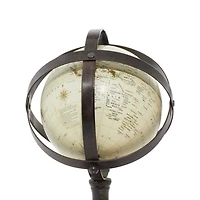 12" Brown Aluminum Industrial Globe