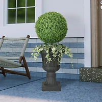 3.5ft. Topiary Boxwood Artificial Tree in Decorative Urn