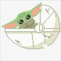 Camelot® Dots The Mandalorian The Child Moving Orb Fun Diamond Painting Kit