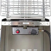 7ft. Stainless Steel Pyramid Glass Tube Outdoor Gas Heater